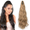 SEIKEA Ponytail Extension Claw Clip 16" 24" Long Wavy Curly Hair Extension Jaw Clip Ponytail Hairpiece Synthetic Pony Tail
