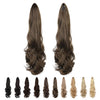 SEIKEA Ponytail Extension Claw Long Curly Wavy Pony Tail Natural Soft Clip in Hair Extension Synthetic Hairpiece for Women