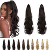 SEIKEA Ponytail Extension Claw Long Curly Wavy Pony Tail Natural Soft Clip in Hair Extension Synthetic Hairpiece for Women