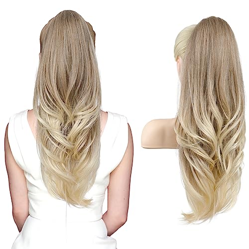 SEIKEA Versatile Drawstring Ponytail Extension - Glazed Mocha to Blonde - 26 Inch