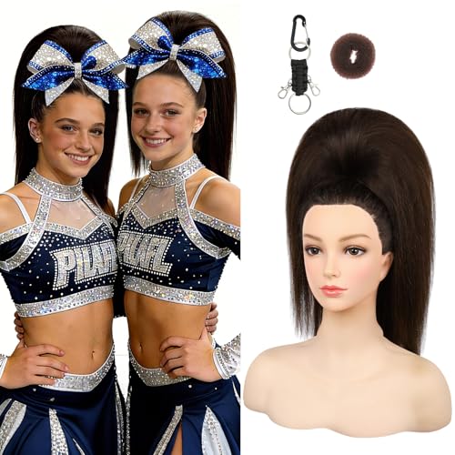 SEIKEA 18-Inch Super Protein Fiber Straight Cheer Ponytail