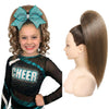 SEIKEA 16-inch human-hair straight cheer ponytail — Mushroom Brown