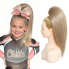 SEIKEA 16-inch human-hair straight cheer ponytail — Dirty Ash Blonde