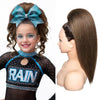 SEIKEA 16-inch human-hair straight cheer ponytail — Sweet Mocha