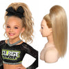 SEIKEA 16-inch human-hair straight cheer ponytail — Honey Blonde