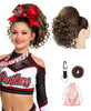 SEIKEA 12-inch human-hair curly cheer ponytail — Mushroom Brown (Cool-Toned Ash Mix)