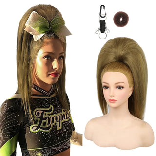 SEIKEA 18-inch super protein fiber straight cheer ponytail — Ash Blonde