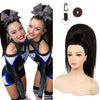 SEIKEA 18-inch super protein fiber straight cheer ponytail — Black Brown