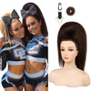 SEIKEA 18-inch super protein fiber straight cheer ponytail — Brown