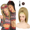 SEIKEA 18-inch super protein fiber straight cheer ponytail — Blonde