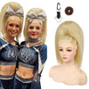 SEIKEA 18-inch super protein fiber straight cheer ponytail — Cream Blonde
