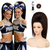 SEIKEA 18-inch super protein fiber straight cheer ponytail — Black/Dark Brown