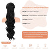 SEIKEA 24" Ponytail Extension Drawstring Long Wavy Pony Tail for Black Women