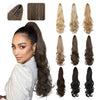 SEIKEA Ponytail Extension Claw Long Curly Wavy Pony Tail Natural Soft Clip in Hair Extension Synthetic Hairpiece for Women