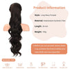 SEIKEA 24" Ponytail Extension Drawstring Long Wavy Pony Tail for Black Women