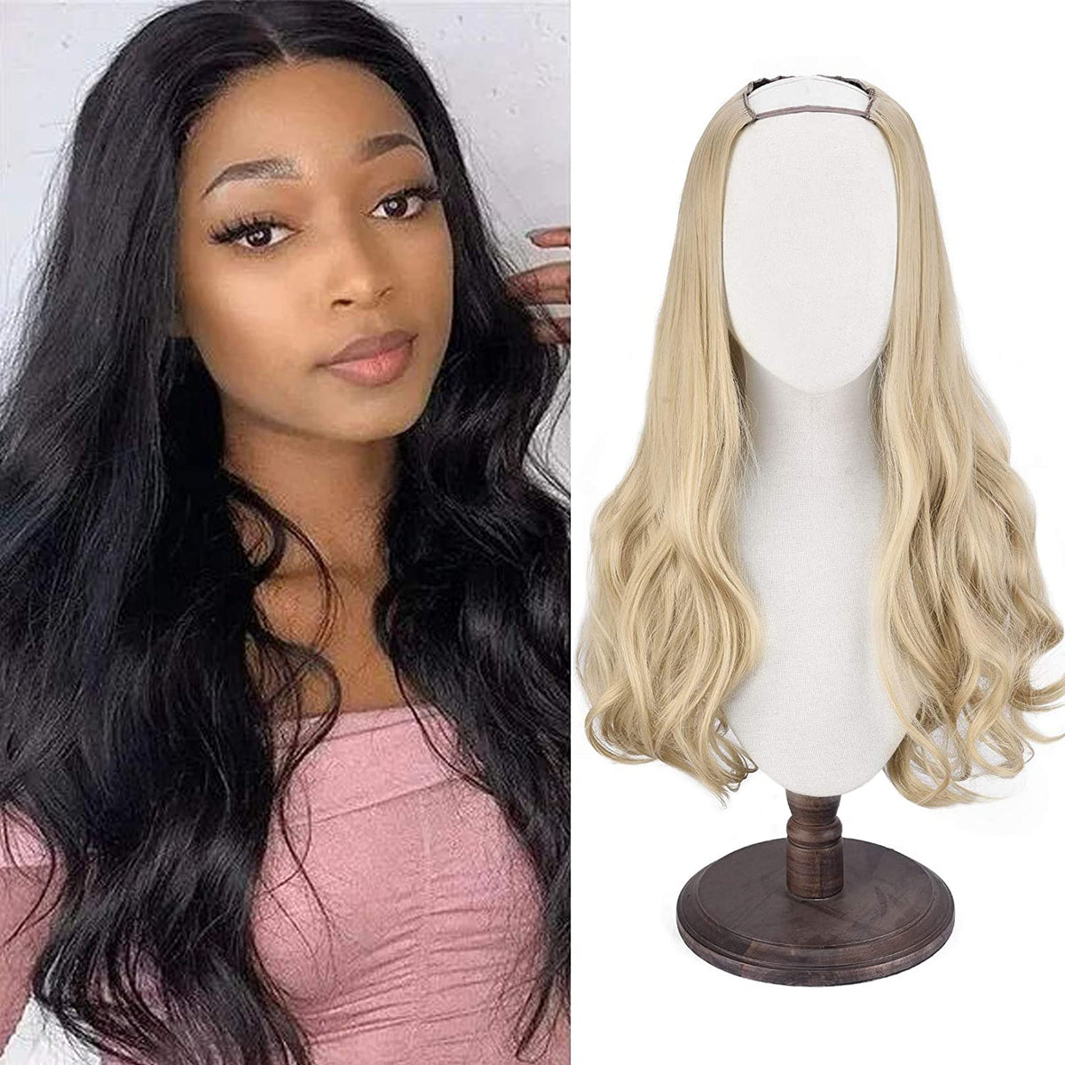 U Part Half Wig, SEIKEA Hair Wig for women