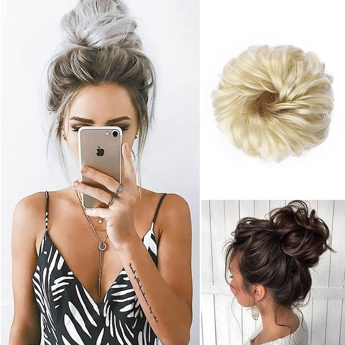 SEIKEA Messy Bun Hair Piece