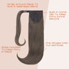 SEIKEA 20" Clip in Ponytail Extensions Wrap Around for Women