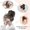 SEIKEA 2PCS Messy Bun Hair Piece Long Thick Wavy Curly Scrunchies Updo Synthetic Ponytail Hair Extensions Hairpieces for Women Girl