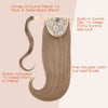 SEIKEA 20" Clip in Ponytail Extensions Wrap Around for Women