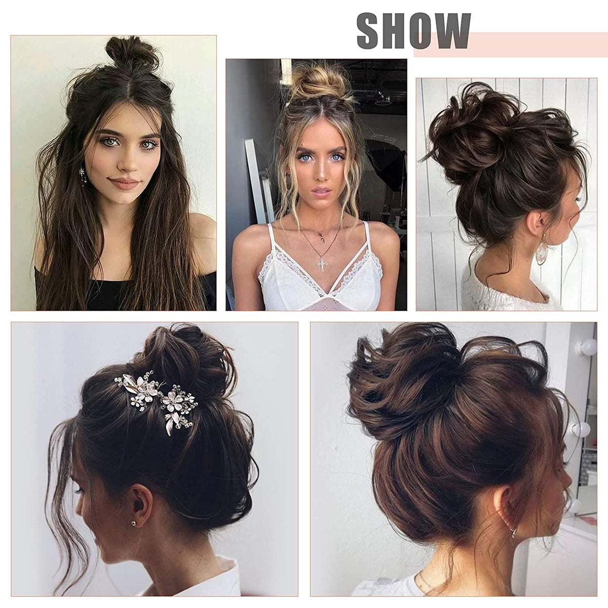 SEIKEA Messy Bun Hair Piece
