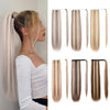 SEIKEA Ponytail Extensions Highlight Straight Pony Tail Additional Sides 3 Clips in Ponytail Hair Extensions Wrap Synthetic Hairpiece 24 Inch 140G