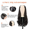 U Part Half Wig, SEIKEA Hair Wig for women