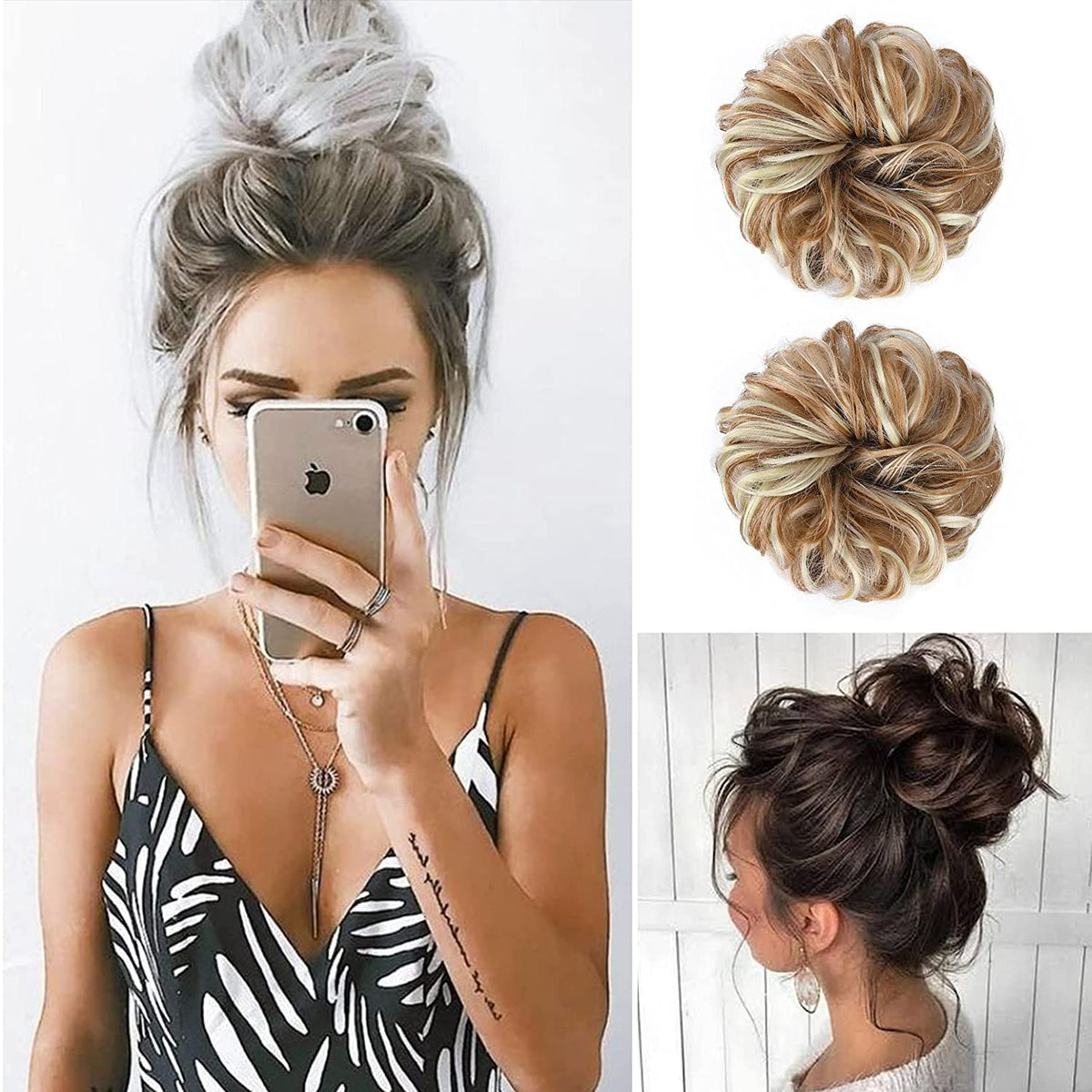 SEIKEA Messy Bun Hair Piece