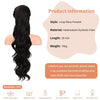 SEIKEA 24" Ponytail Extension Drawstring Long Wavy Pony Tail for Black Women