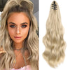 SEIKEA Ponytail Extension Claw Clip 16" 24" Long Wavy Curly Hair Extension Jaw Clip Ponytail Hairpiece Synthetic Pony Tail