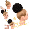 SEIKEA Afro Puff Kinky Curly Drawstring Ponytail 8 Inch