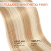 SEIKEA Ponytail Extensions Highlight Straight Pony Tail Additional Sides 3 Clips in Ponytail Hair Extensions Wrap Synthetic Hairpiece 24 Inch 140G