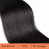 SEIKEA 2 Pack Long Drawstring Ponytail Black Clip in Ponytail Extension Natural Soft Synthetic Heat Resistant Hairpiece for Women