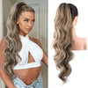 SEIKEA 24" Ponytail Extension Drawstring Long Wavy Pony Tail for Black Women