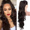 SEIKEA 24" Ponytail Extension Drawstring Long Wavy Pony Tail for Black Women