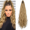 SEIKEA Ponytail Extension Claw Clip 16" 24" Long Wavy Curly Hair Extension Jaw Clip Ponytail Hairpiece Synthetic Pony Tail